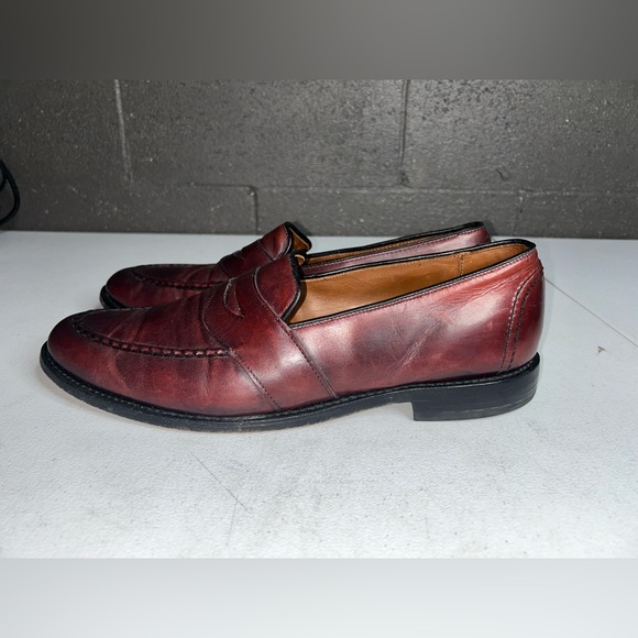 Allen Edmonds Randolph Men\'s Size 14 D Burgundy Penny Loafers Shoes #4839 main image 5